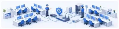 ИТ обслуживание организаций от 8 до 100 компьютеров